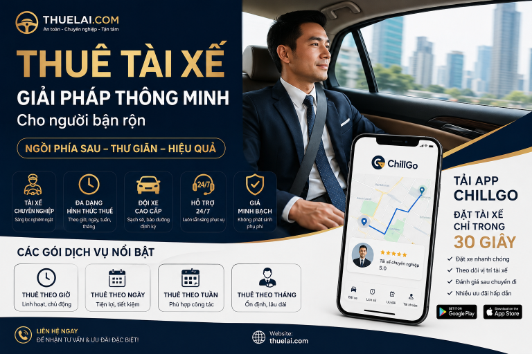 Thuê Tài Xế Lái Xe Riêng Uy Tín | Dịch Vụ Chuyên Nghiệp 24/7