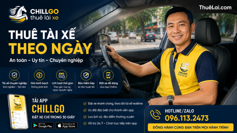 Thuê Tài Xế Theo Ngày – An Toàn, Chuyên Nghiệp, phục vụ 24/7